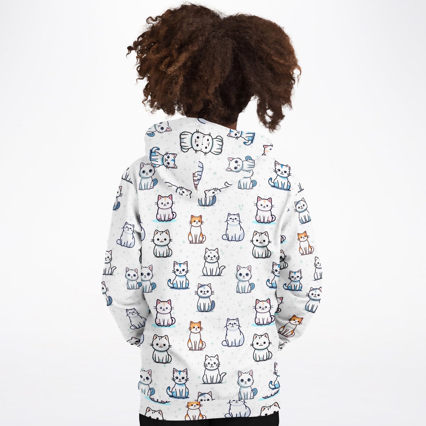 Girls Cat Pattern Hoodie