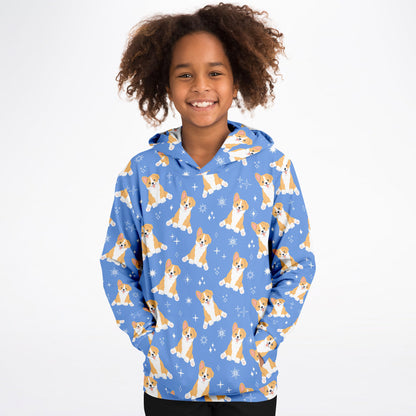 Kids Corgi Dog Hoodie