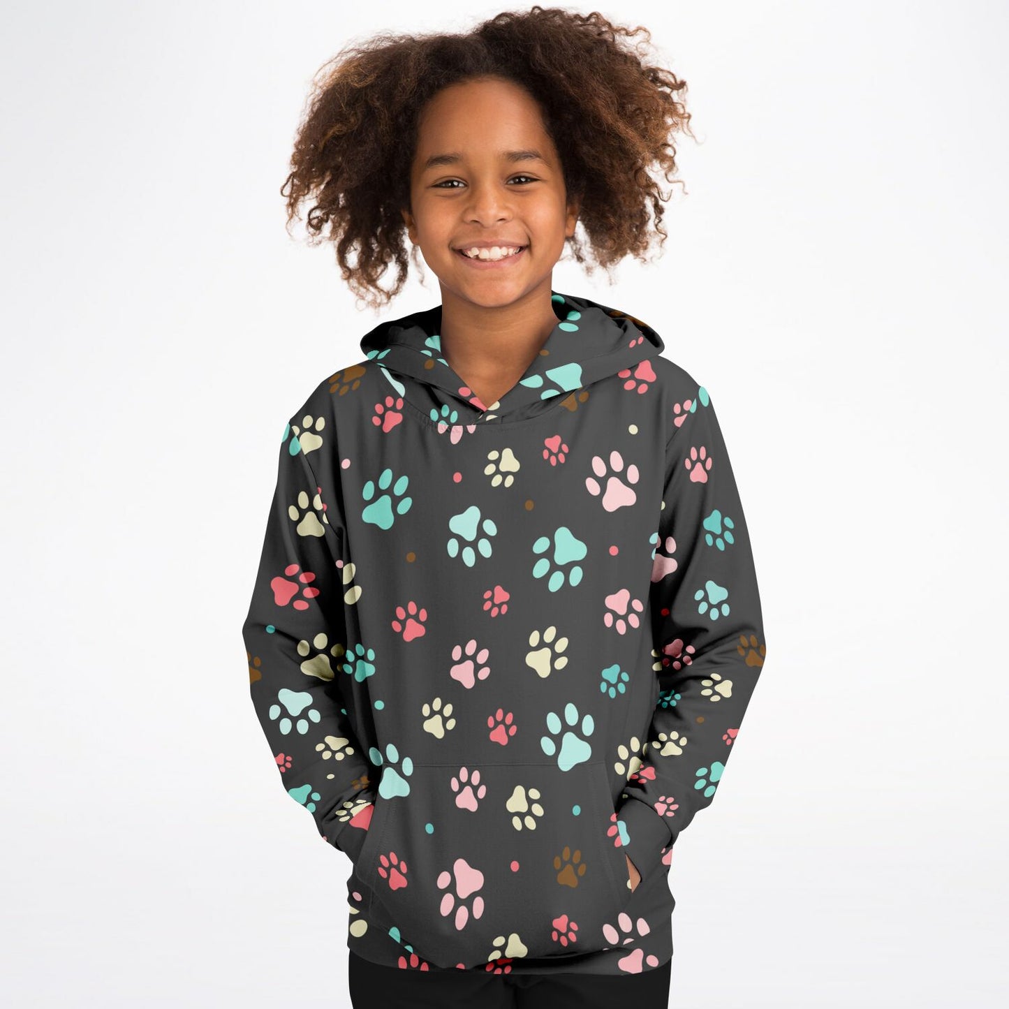 Kids Paw Print Hoodie