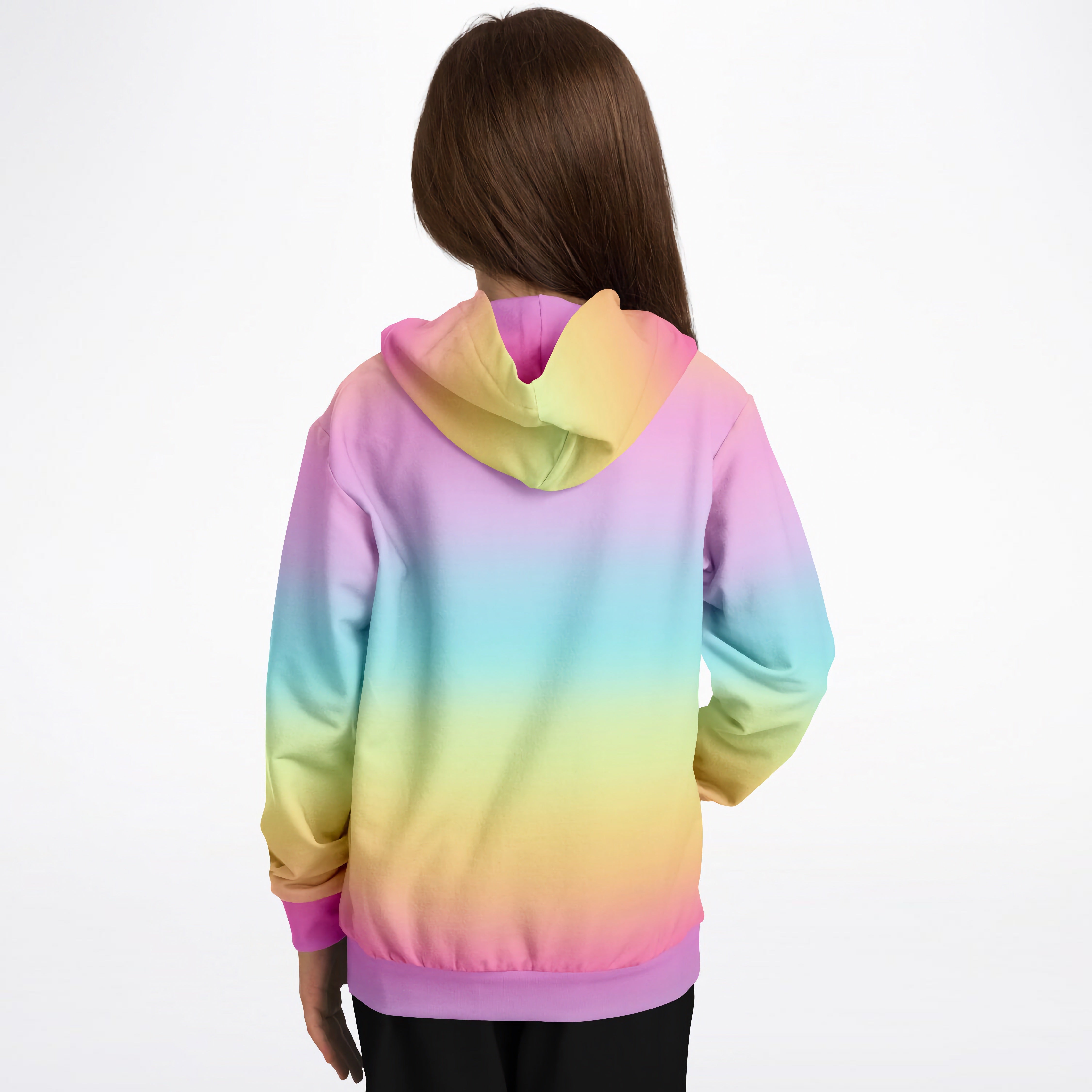 Girls Bright Rainbow Hoodie TwirlCove