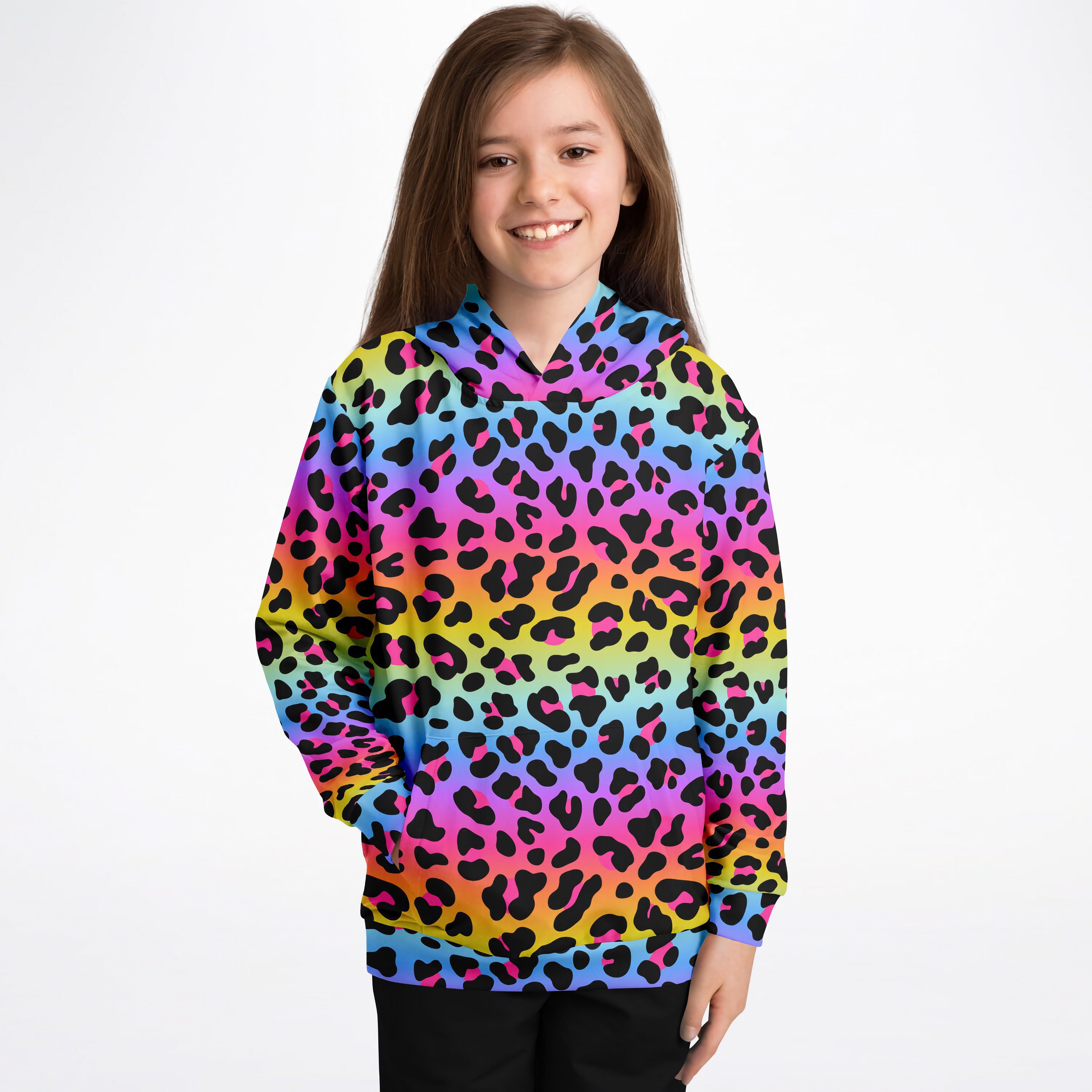 Girls rainbow hoodie best sale