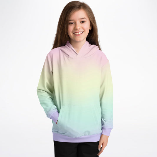 Girls Pastel Rainbow Hoodie