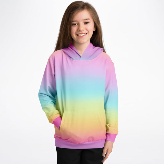 Girls Bright Rainbow Hoodie