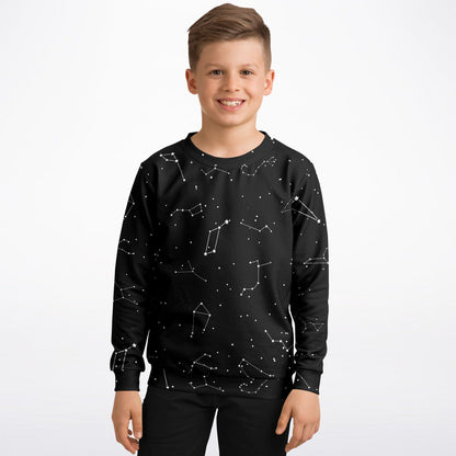 Kids Realistic Constellations Sweatshirt