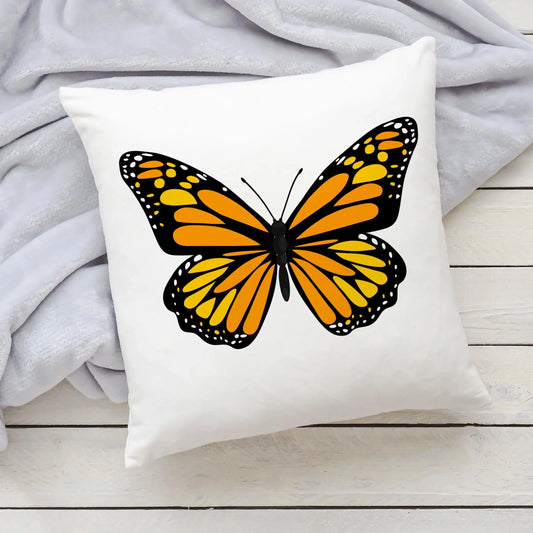 pillow with monarch butterfly