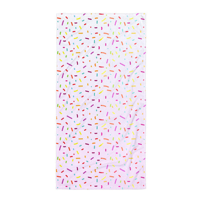 Girls Colorful Sprinkles Beach Towel