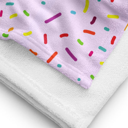 Girls Colorful Sprinkles Beach Towel