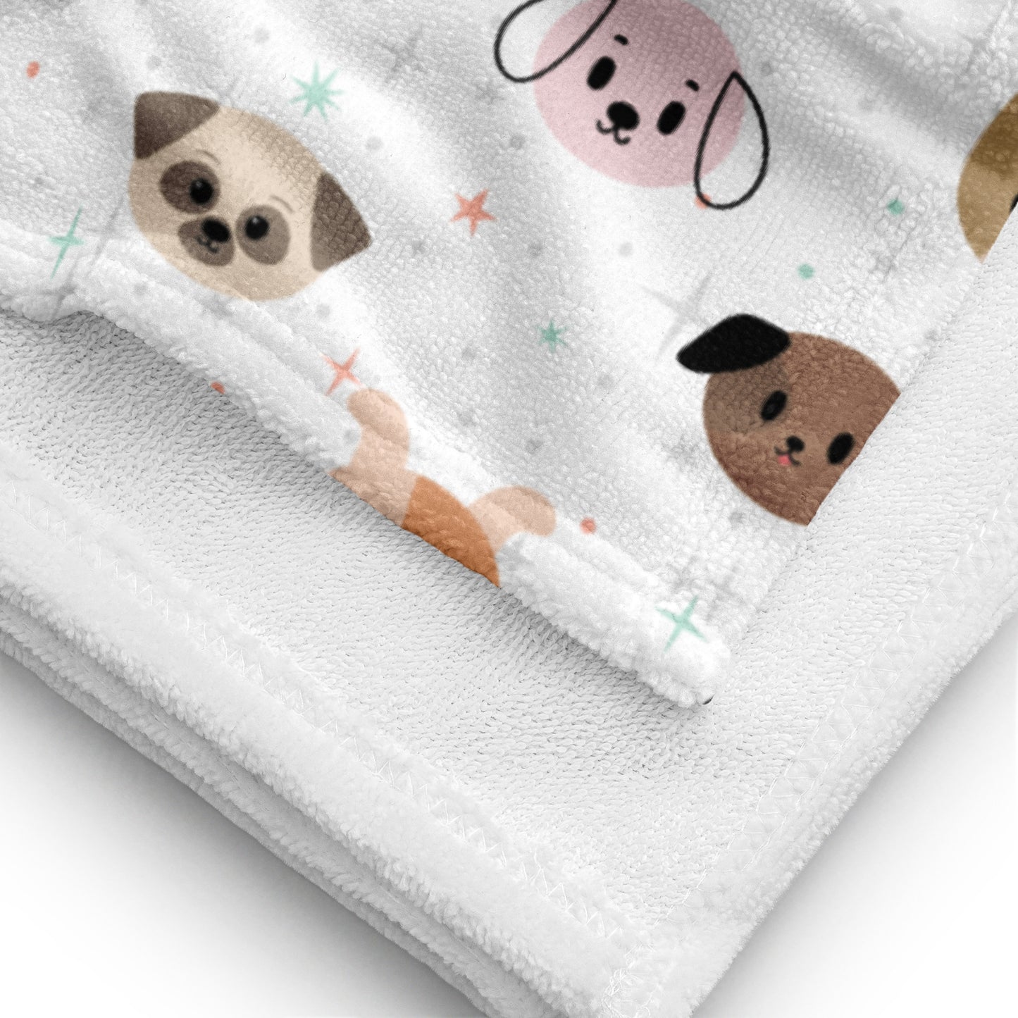 Kids Dog Face Beach Towel